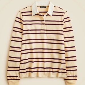J. Crew Women’s Premium-Weight Classic Rugby Shirt Jane Stripe | Sz. Medium $98